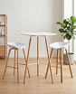 Mesa Bar Eames 70x70 + 2 Taburetes Nordic 75 cm - Miniatura 1