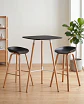 Mesa Bar Eames 70x70 + 2 Taburetes Nordic 75 cm - Miniatura 2