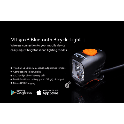 MJ-902B Luz Magicshine 1600 lumens bluetooth