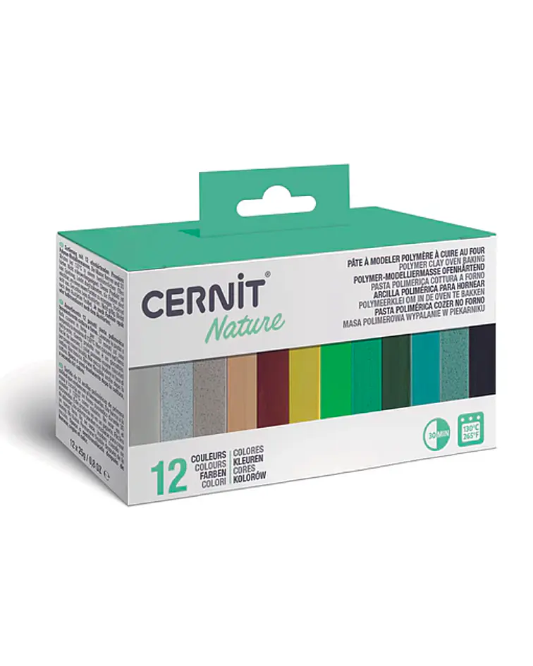 Set 12 Arcillas cernit 12 x 25gr C/U