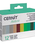 Set 12 Arcillas cernit 12 x 25gr C/U
