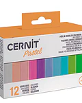 Set 12 Arcillas cernit 12 x 25gr C/U