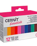 Set 12 Arcillas cernit 12 x 25gr C/U