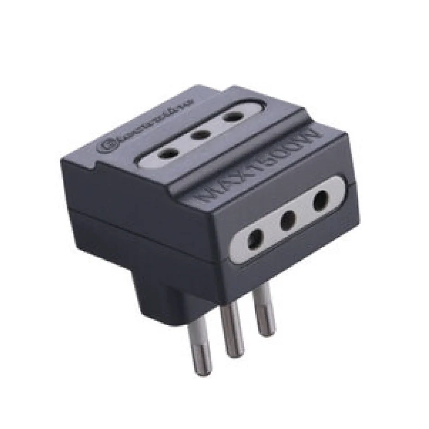 Adaptador Triple estándar Gris