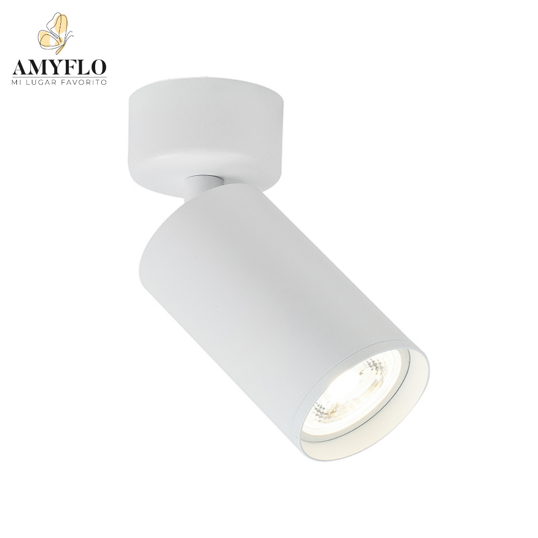 Foco Sobrepuesto 1 luz Cil III Blanco Mate Ip44 GU10