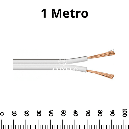 Cable Paralelo 2x20 1 Metro Blanco