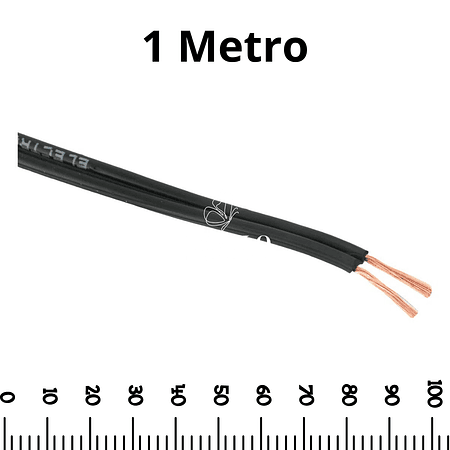 Cable Paralelo 2x20 1 Metro Negro