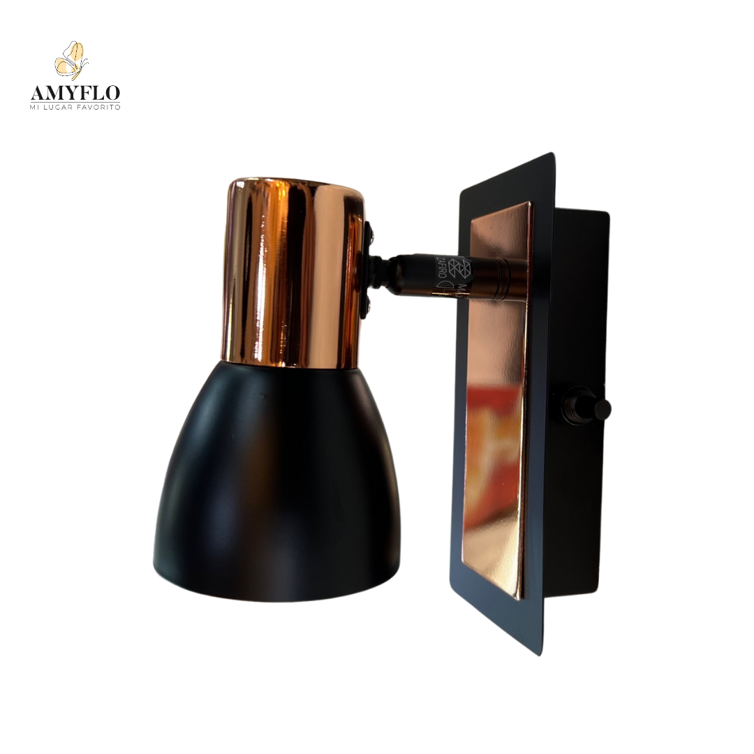Aplique Negro Cobre GU10