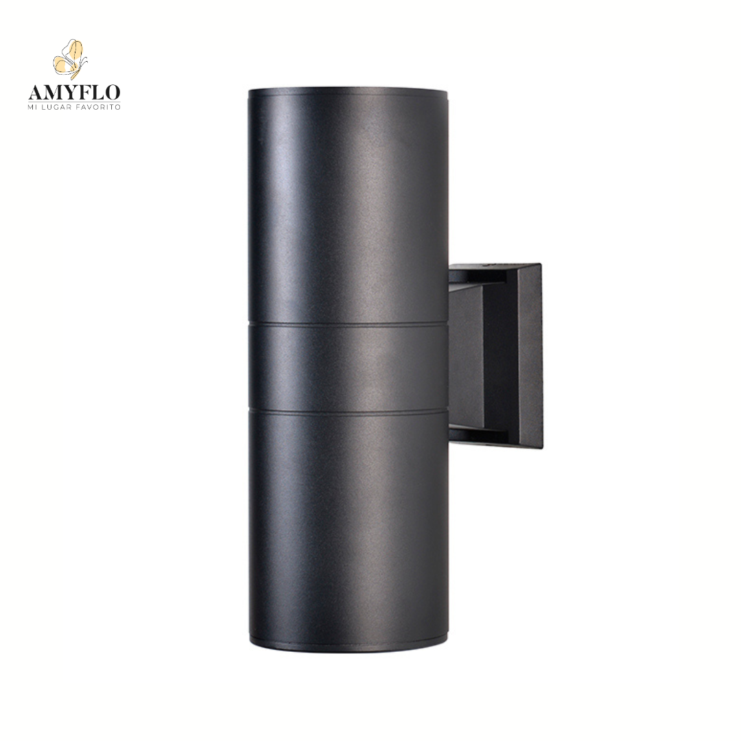 Aplique Doble Negro 2 Ampolletas E27