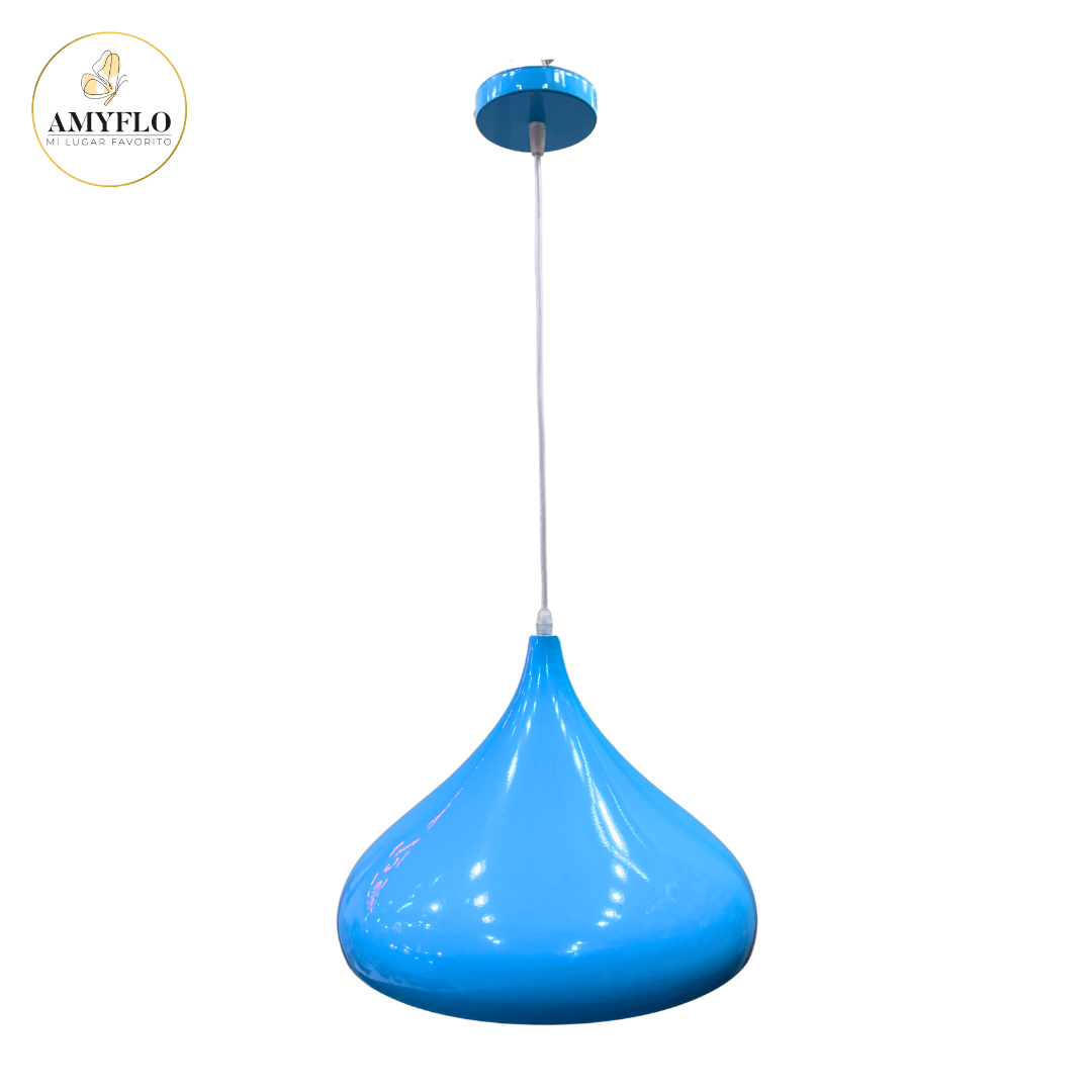 Lampara Colgante Celeste 30 Cms