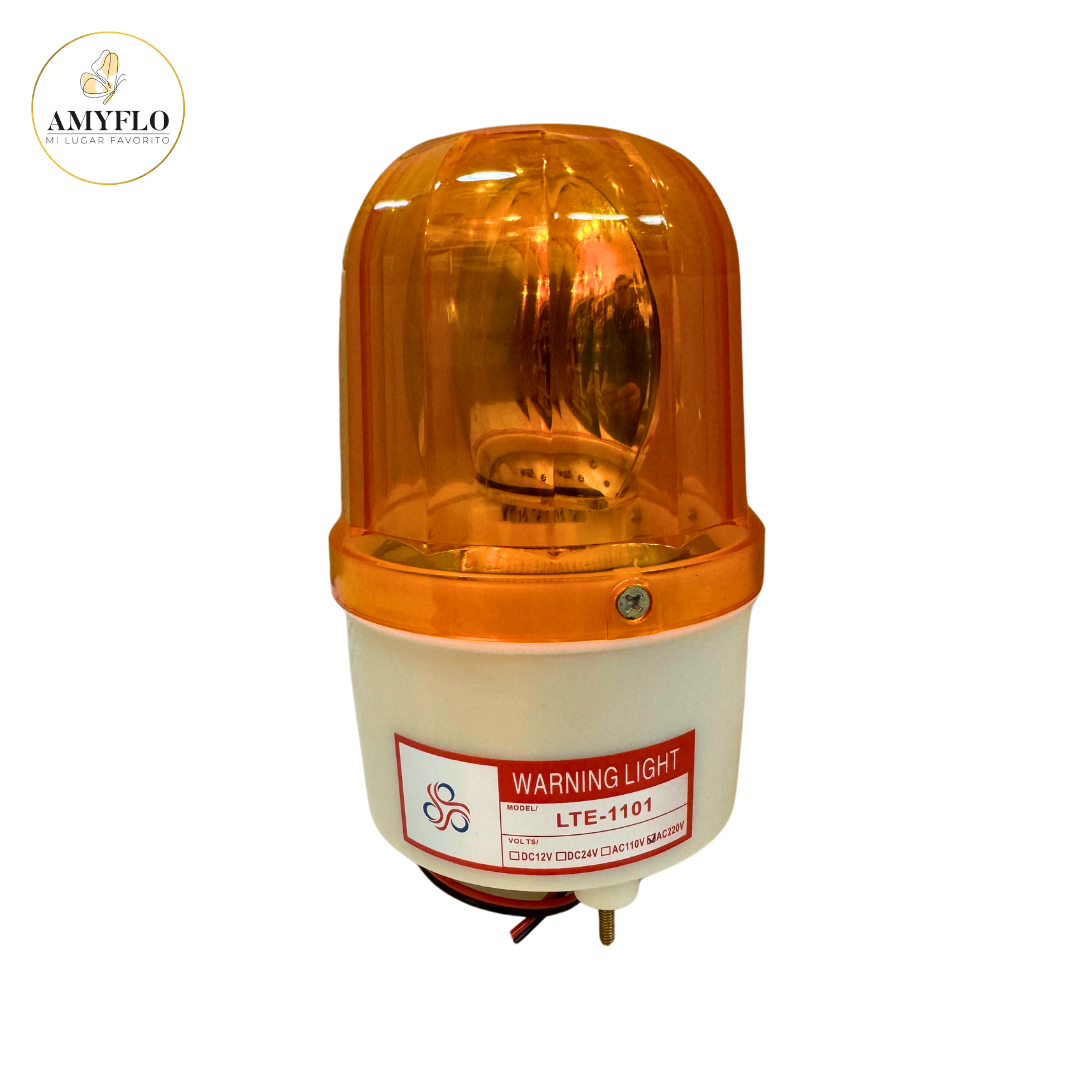 BALIZA GIRATORIA LED ROJA 220V