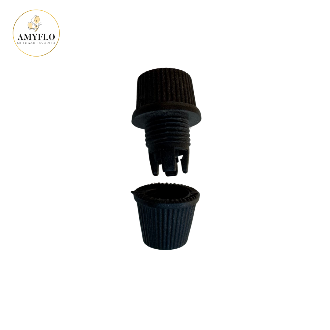 Fijador Cable Negro corto