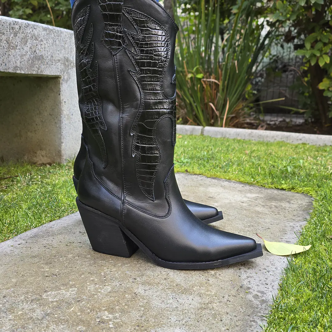 Bota Texana Negro 2