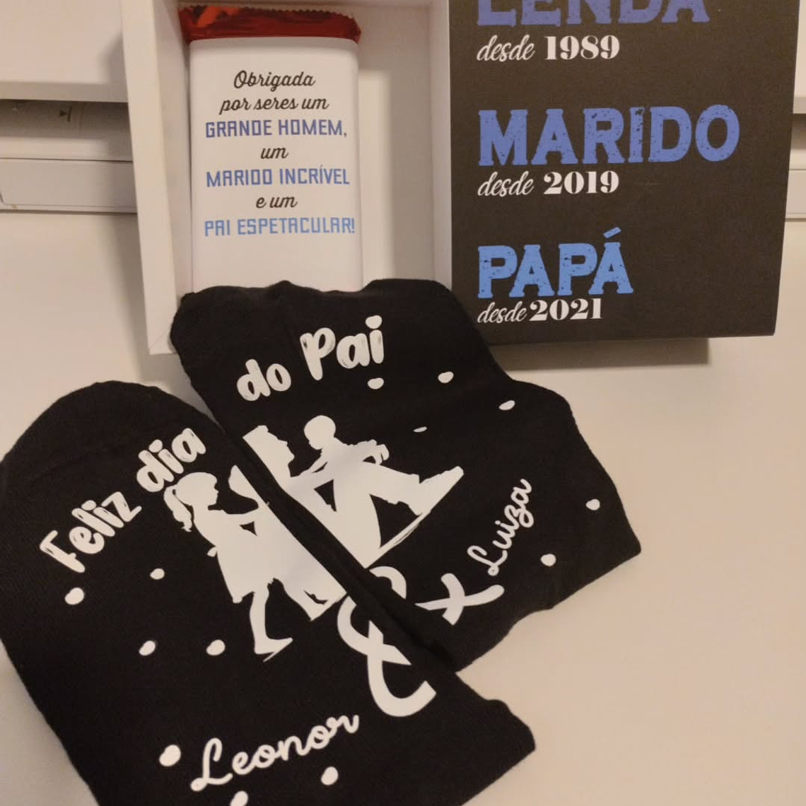 Caixa  Chocolate, Mini Bebida e Meias 1