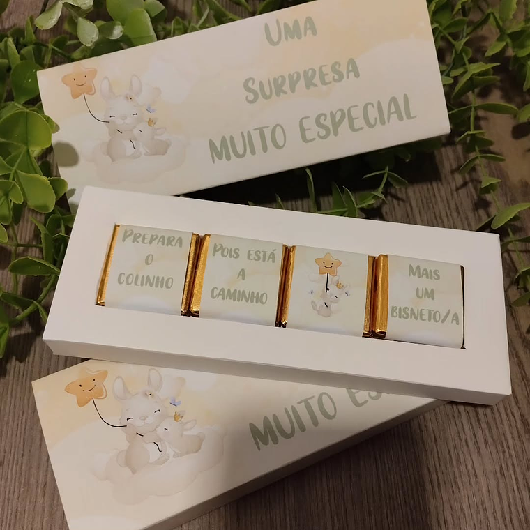 Caixa com 4 napolitanas Chocolate de Leite 4