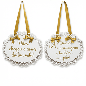 Placas para casamento