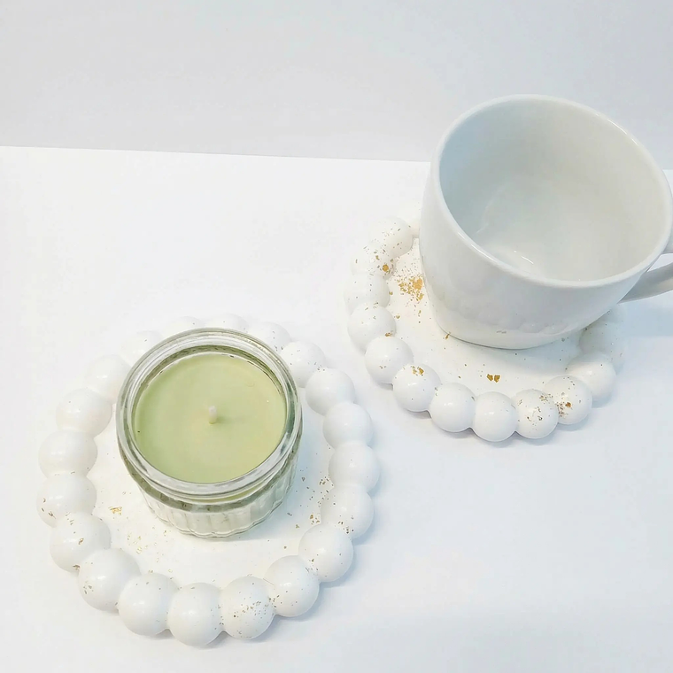 Bases em Gesso Decorativas – Redonda e Coração 2