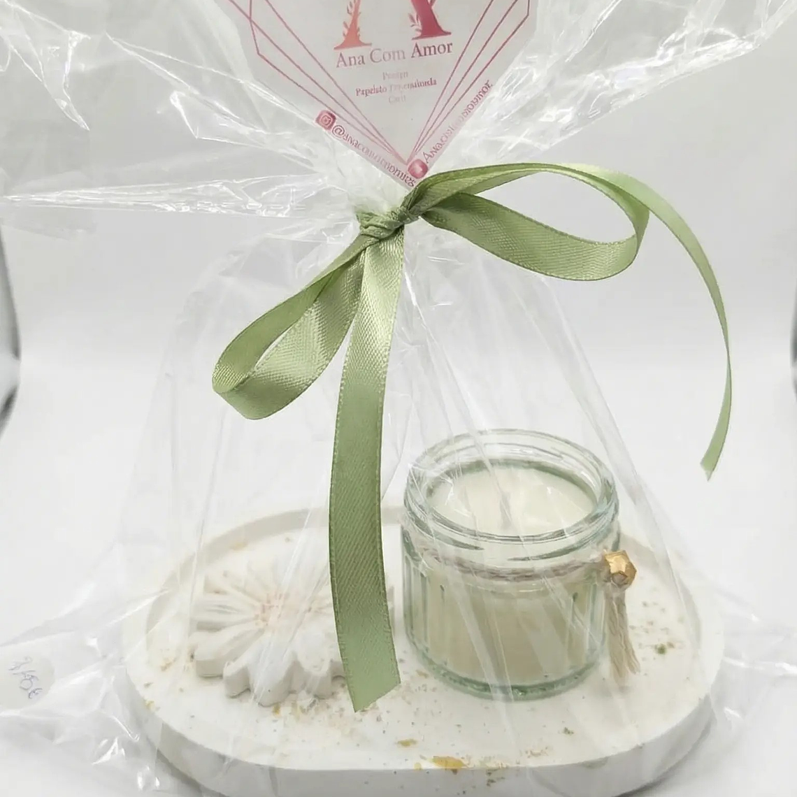 Base pequena Flor com Vela 3