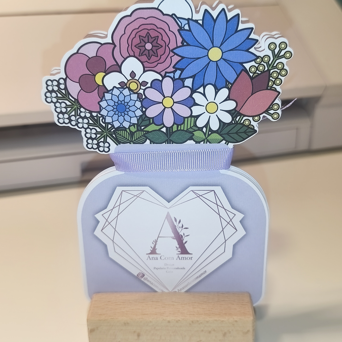 Calendário Floral com Base em Madeira 3