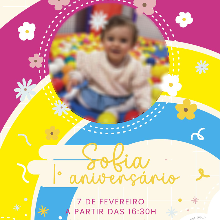 Convite digital aniversario 1