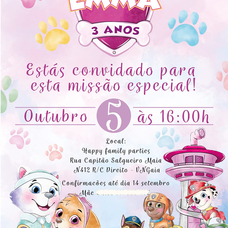 Convite digital aniversario 2