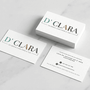 Cartões de visita 5,5x8,5cm