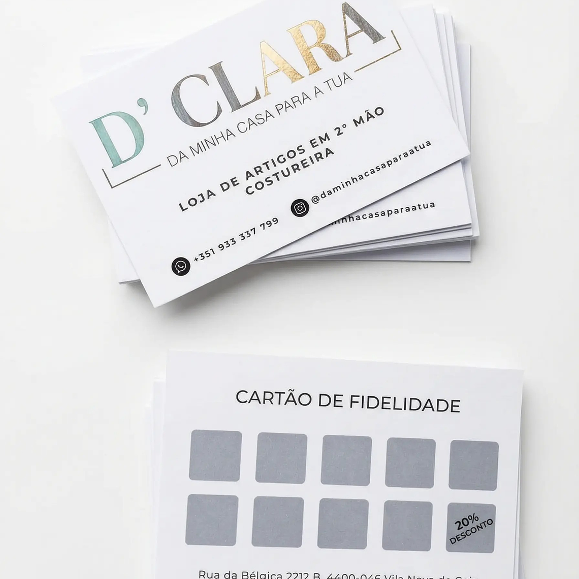 Cartões de visita 5,5x8,5cm 3