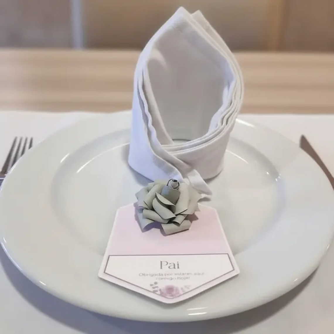 Marcador de Lugar com flor 2