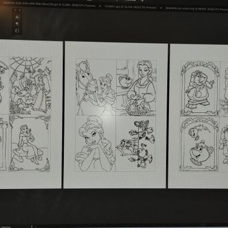 Maleta com livro de colorir e lapis de cor 4