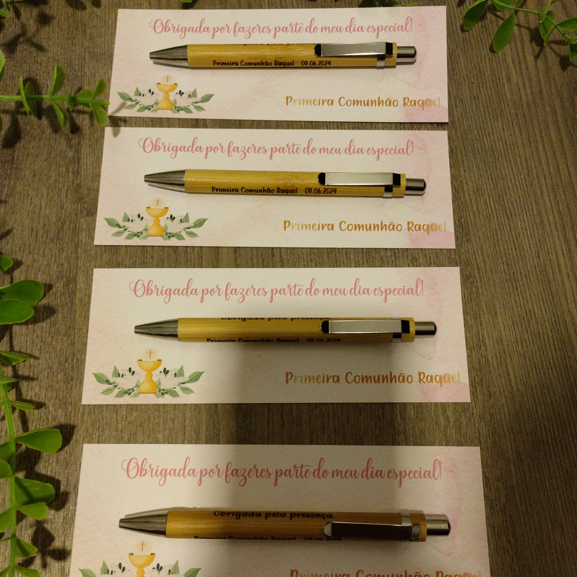 Canetas de Bambu Gravadas 2