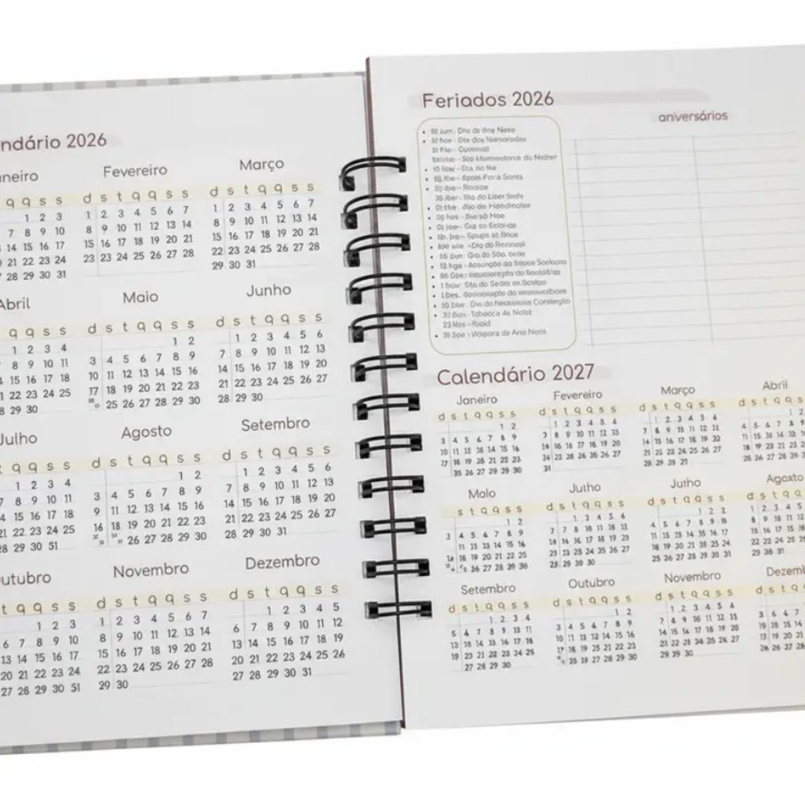 Agenda A5 370 páginas - Capa Dura 4