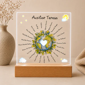 Candeeiro Acrílico LED