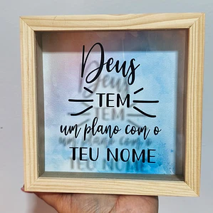 Quadro Mealheiro - 17x17cm
