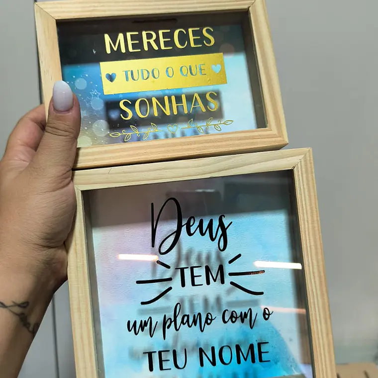 Quadro Mealheiro - 17x12cm  2