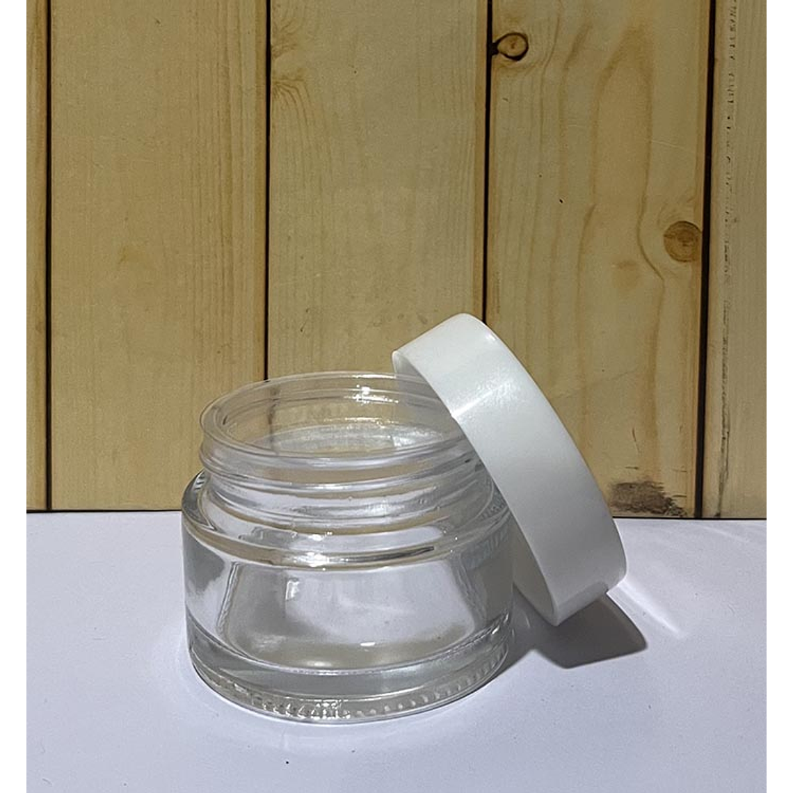Envase crema vidrio 50 ml tapa blanca 1