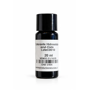 Colorante Hidrosoluble Azul Cielo  -  20ML