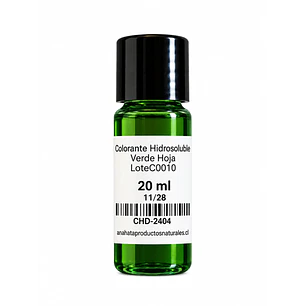 Colorante Hidrosoluble Verde Hoja  -  20ML