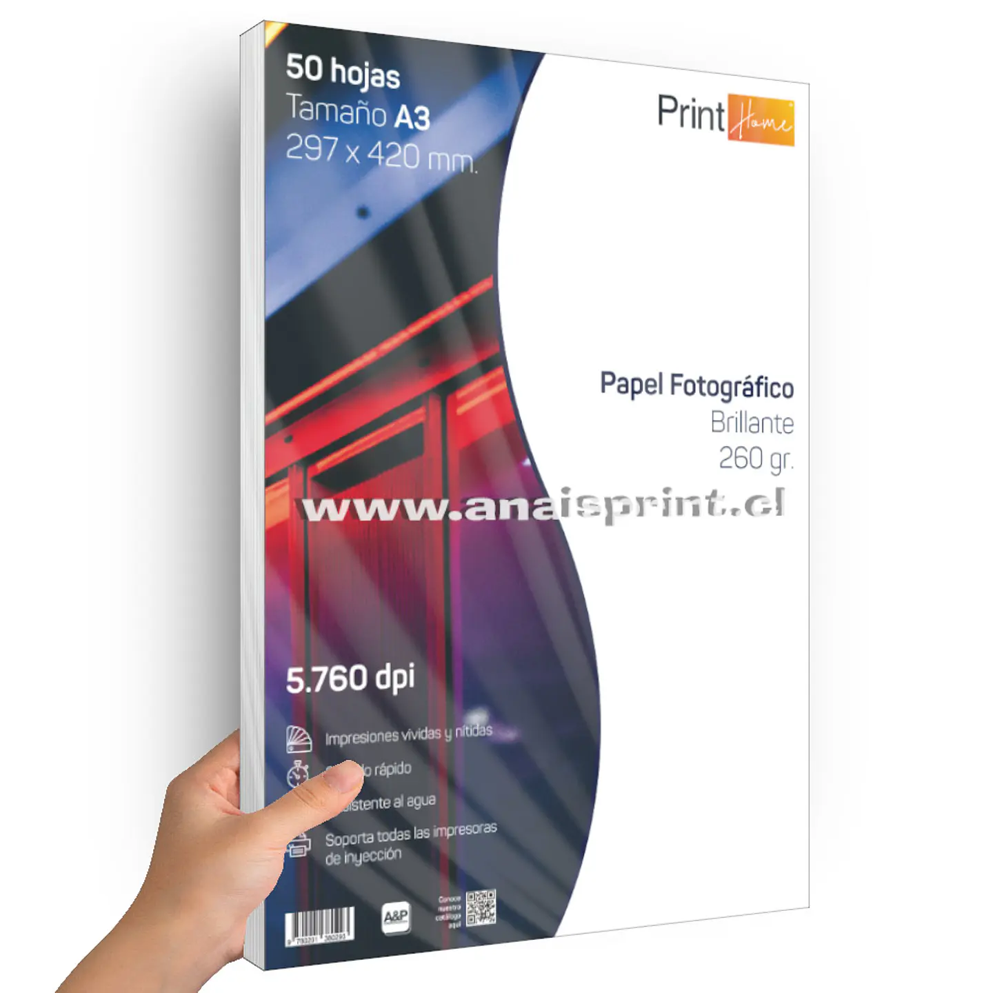PAPEL FOTOGRÁFICO GLOSSY 260 GR / A3 / 50 HOJAS 1