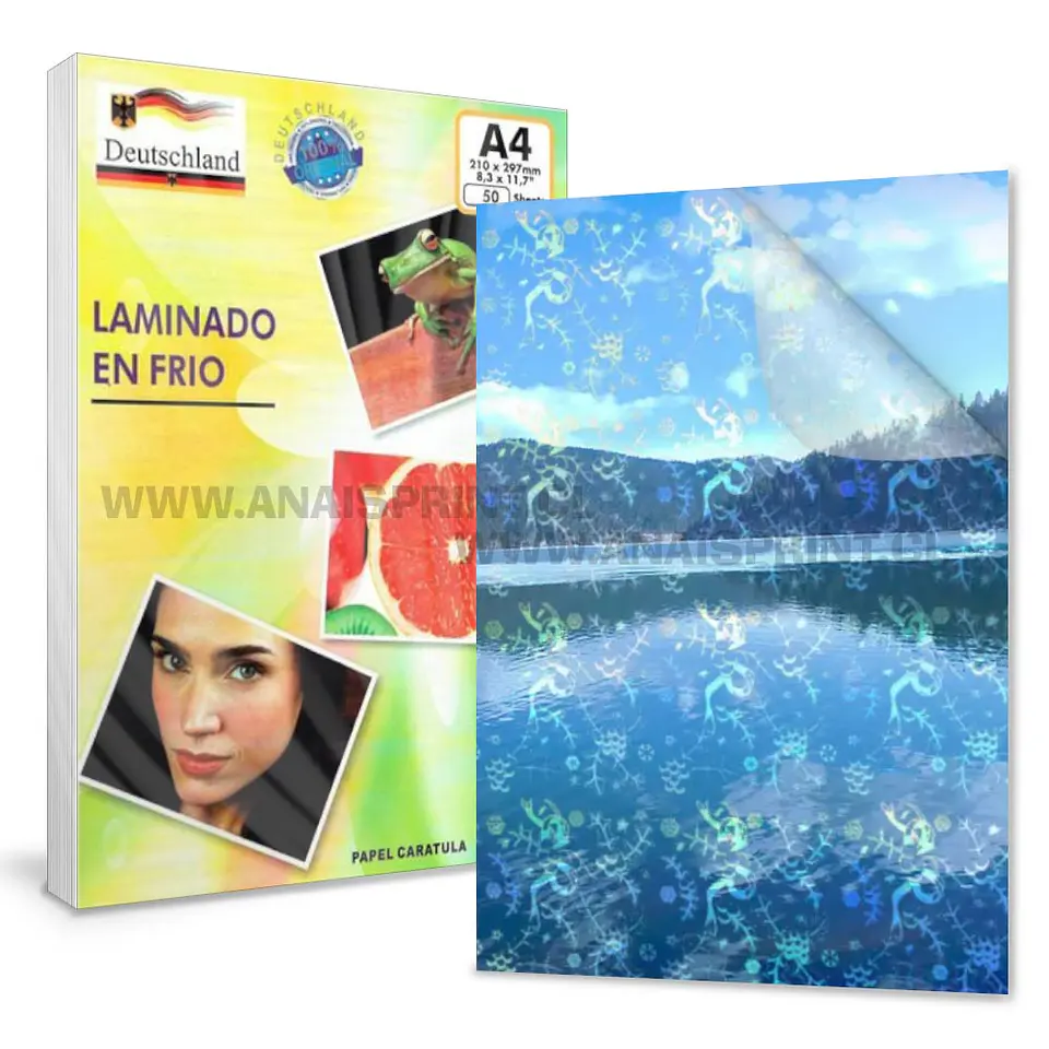 LAMINADO EN FRÍO TRANSPARENTE EFECTO SERPENTINAS A4 1