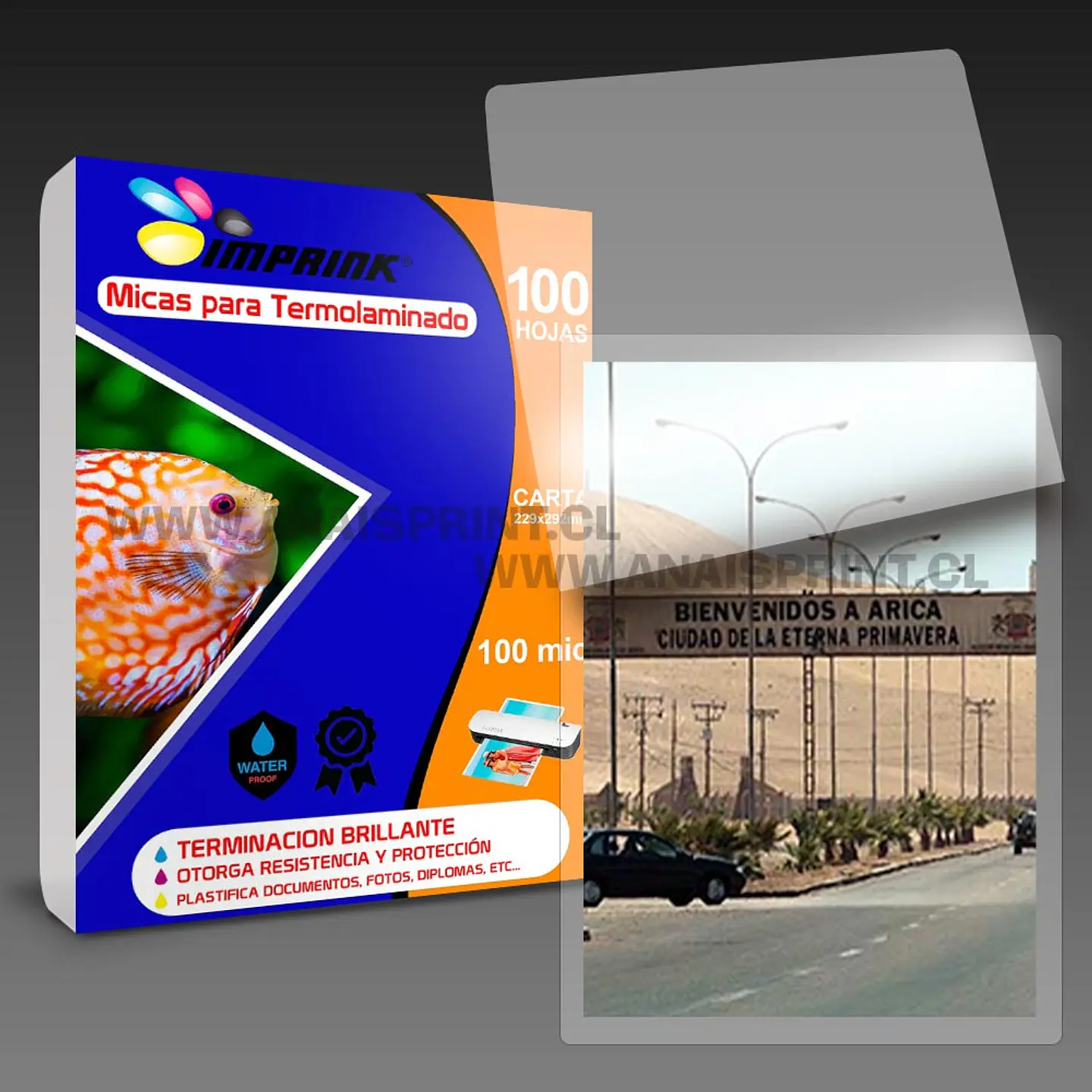 MICAS PARA TERMOLAMINADORA PLASTIFICADORA CARTA / 100 MIC. 1