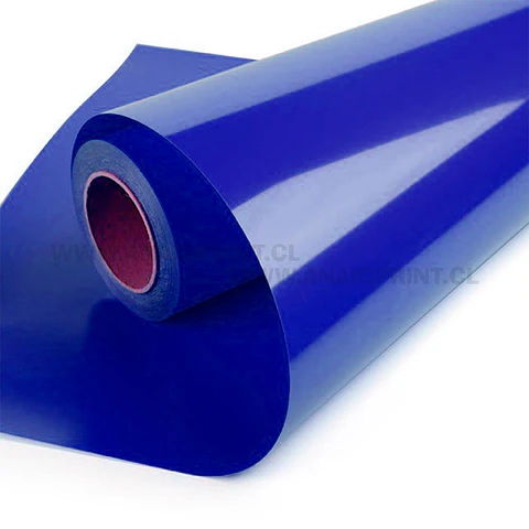 VINILO TEXTIL PU TERMOTRANSFERIBLE 50 CM X 1 MT AZUL REY