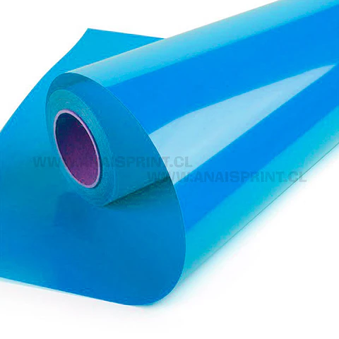 VINILO TEXTIL PU TERMOTRANSFERIBLE 50 CM X 1 MT CELESTE