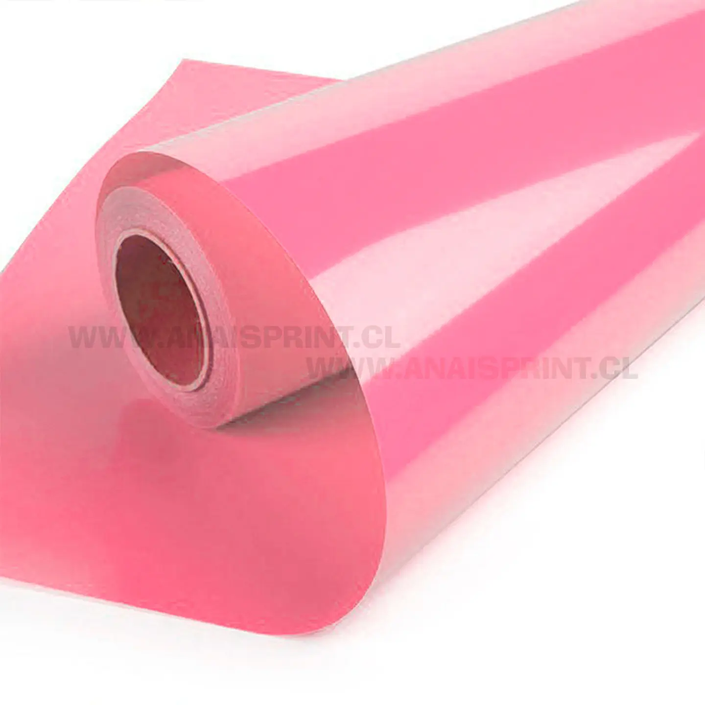 VINILO TEXTIL PU TERMOTRANSFERIBLE 50 CM X 1 MT ROSADO 1