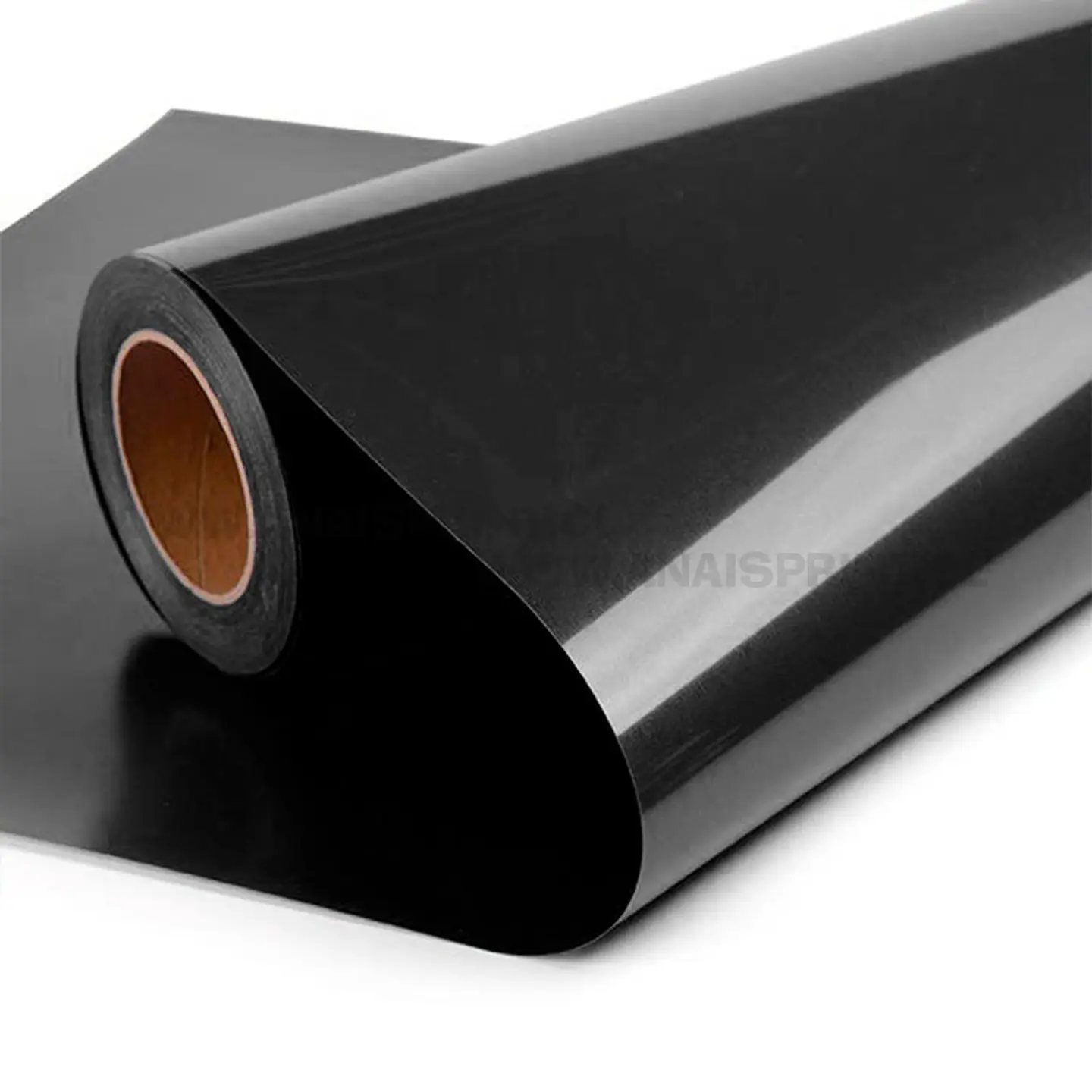 VINILO TEXTIL PU TERMOTRANSFERIBLE 50 CM X 1 MT NEGRO 1
