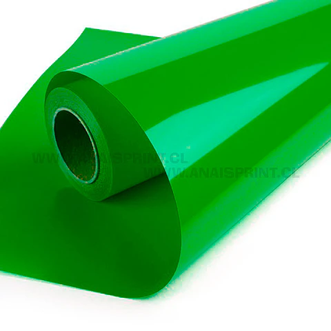 VINILO TEXTIL PU TERMOTRANSFERIBLE 50 CM X 1 MT VERDE 