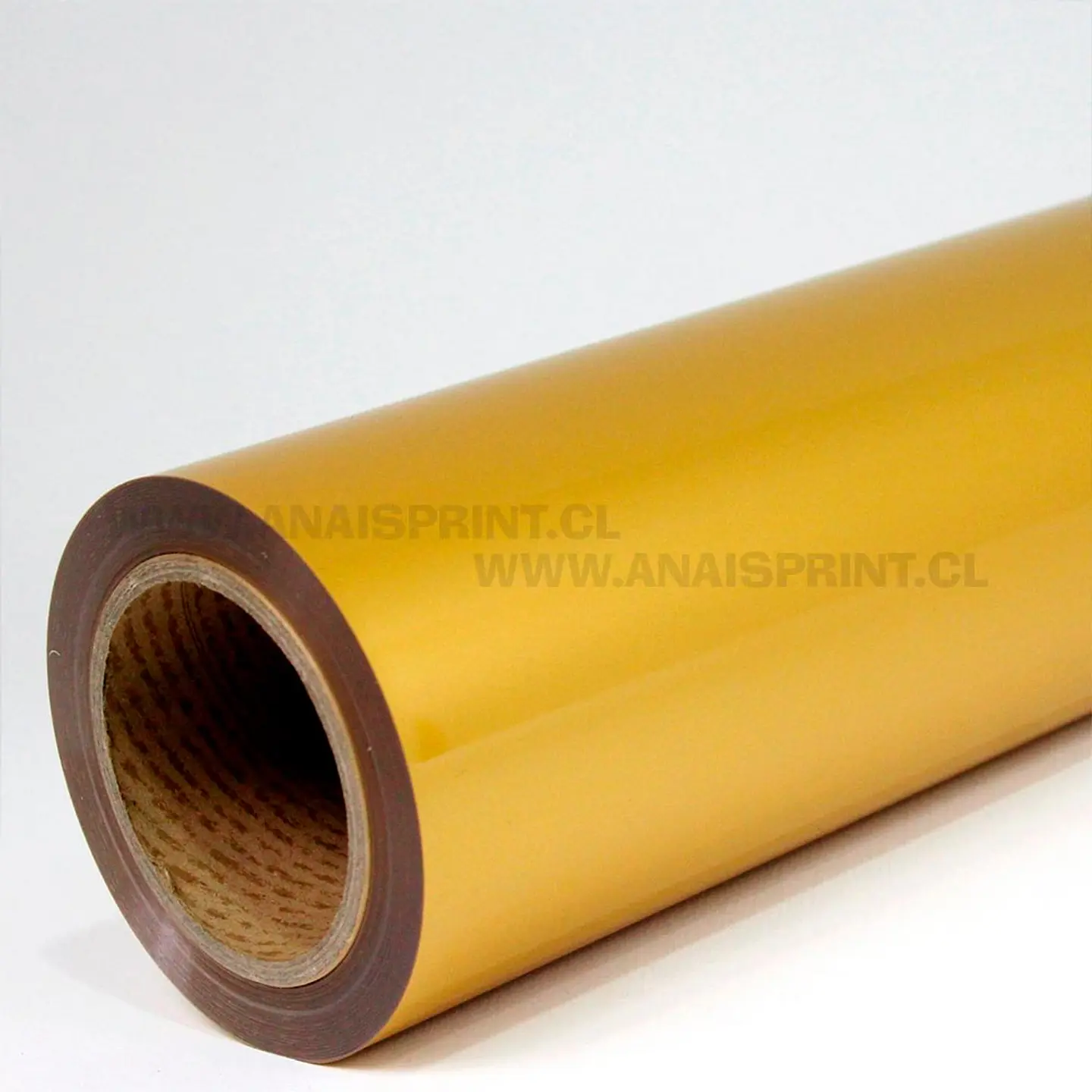 VINILO TEXTIL PU TERMOTRANSFERIBLE 50 CM X 1 MT DORADO 1