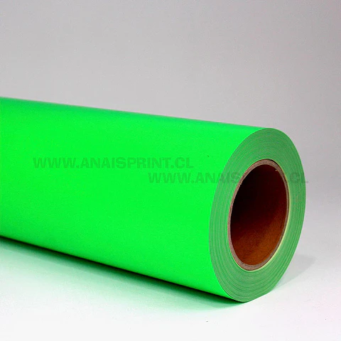 VINILO TEXTIL PU VERDE NEON 50 CM X 1 MT