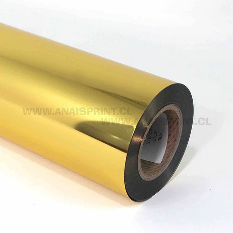 VINILO TEXTIL  PU DORADO METALICO  50 CM X 1 MT