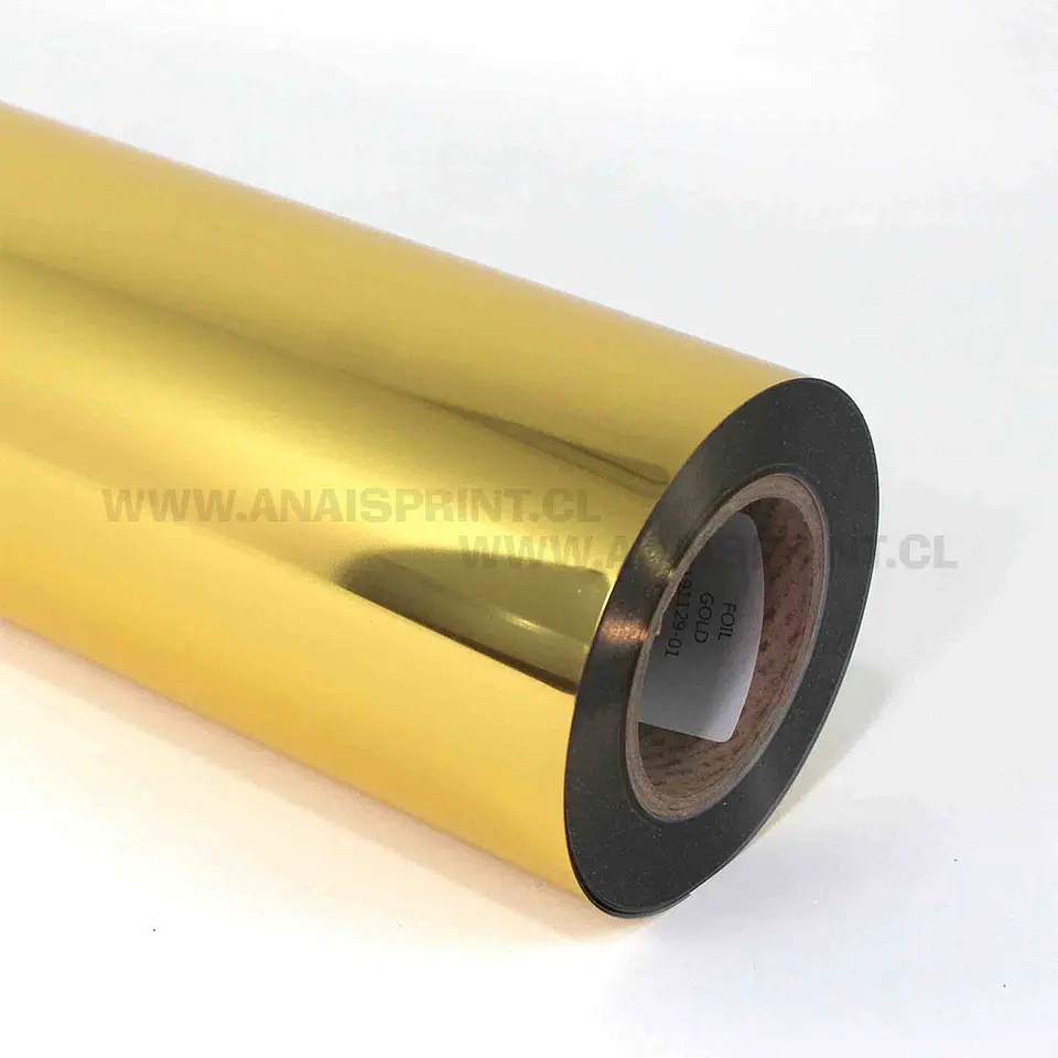 VINILO TEXTIL  PU DORADO METALICO  50 CM X 1 MT 1