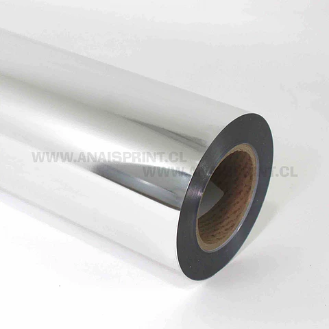 VINILO TEXTIL PU PLATEADO METALICO 50 CM X 1 MT